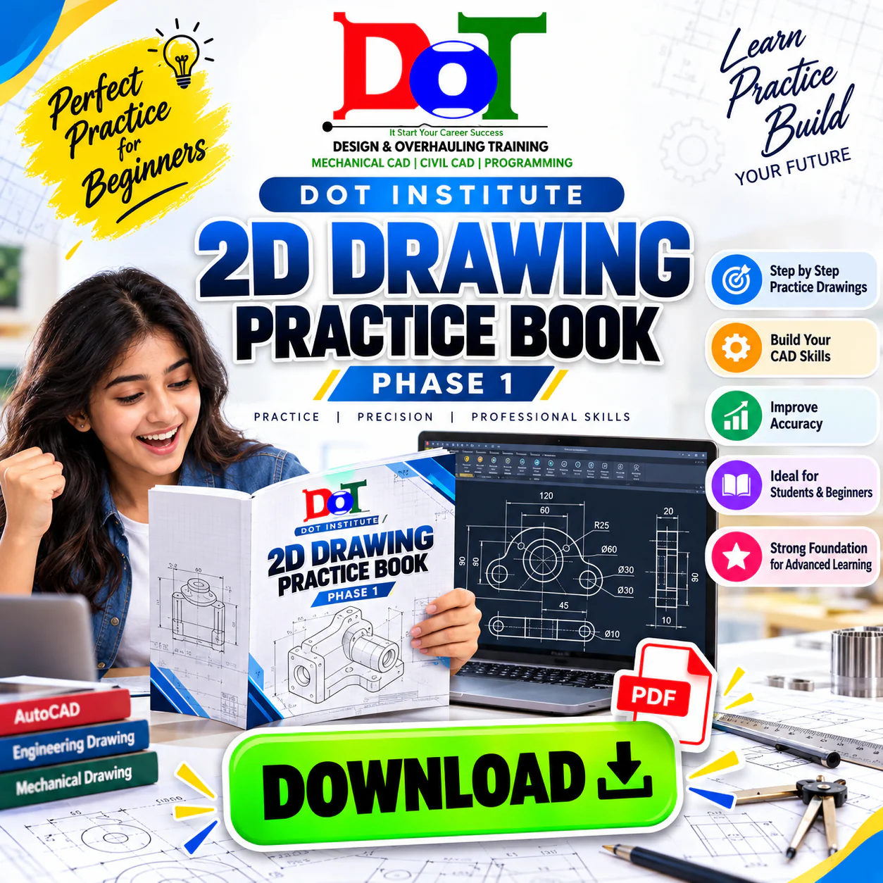 AutoCAD Training in Trichy | DOT Institute – Mechanical & Civil CAD